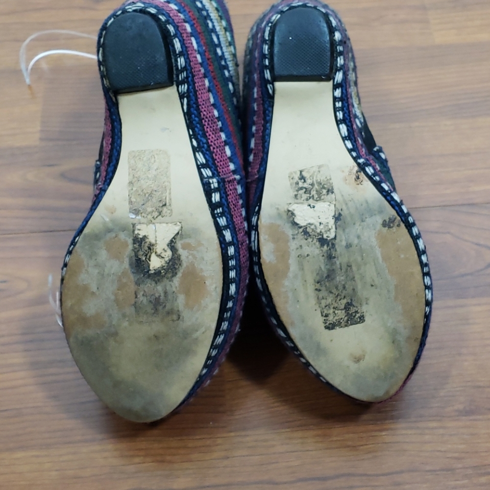 Senso Diffusion Aztec Print Platform Booties Sz 8 - image 4